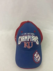 Sombrero con correa KU Jayhawks Universidad de Kansas 5 veces Campos Top of the World - Imagen 1 de 12