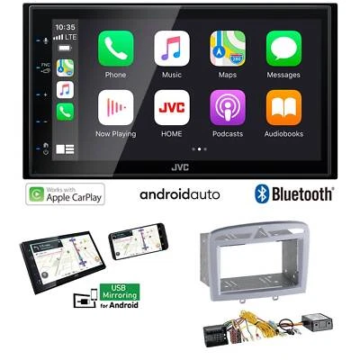 JVC Autoradio Apple CarPlay für Peugeot 308 Facelift 2009-2013 mit Canbus - Bild 1 von 4