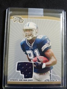 2008 Topps Rookie Progression Game Worn Jerseys Bronze #TO Terrell Owens 57/99