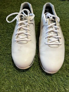 FOOTJOY Pro SL 9810O Women’s White/Gray Leather Spikeless Golf Shoes Size 7.5 W - Picture 1 of 10