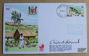 WWF ENDANGERED SPECIES 1979 FIJI FDC SIGNED BY RICHARD HOWARD BIRD PRESERVATION - Picture 1 of 2