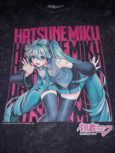 Camiseta lavada Hatsune Miku adulto-S - lavado negro 1N - Imagen 1 de 5