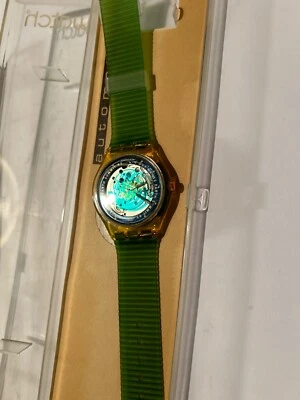 Nuovo da collezione / Swatch Earth Summit 92 Eta 2840 Automatico Vintage Ag 1991 - Immagine 1 di 4