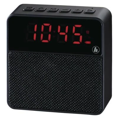Hama Mobiler Bluetooth Lautsprecher Pocket Clock Schwarz 173167 - Bild 1 von 3