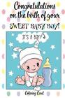 CONGRATULATIONS on the birth of your SWEET BABY BOY! (Coloring Card): (Personali