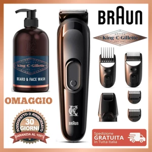 Regolabarba King Gillette Idea Regalo UOMO Taglia capelli barba 3in1 PRO - Foto 1 di 8