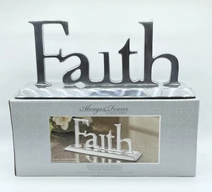 Always & Forever Collectible FAITH Inspirational Message Stand Decoration 9.3” - Picture 1 of 6