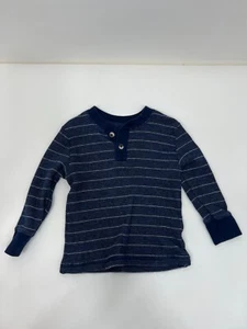 CHEROKEE Long Sleeves Shirt Cotton Navy Blue Thermal Toddler Boys 18 Months - Picture 1 of 10