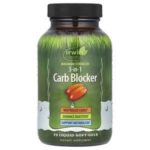 3-In-1 Carb Blocker®, Maximum Strength, 75 Liquid Soft-Gels - Picture 1 of 2