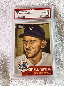 1953 Topps Charlie Silvera #242 PSA 4 New York Yankees