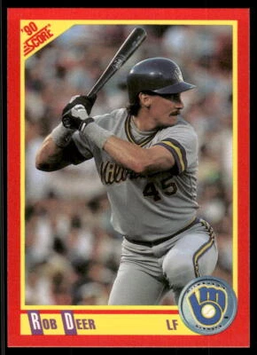 1990 Score #390 Rob Deer - Image 1 of 2