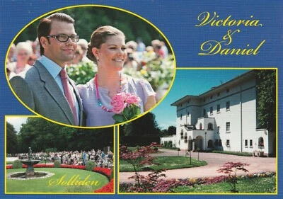 ORIGINAL POSTKARTE ***ORIGINAL POSTCARD**PRINZESSIN VICTORIA-PRINZ DANIEL-ROYAL-SOLLIDEN SLOTT-ADEL