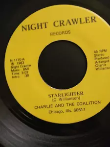 45 rpm record 80s collectable CHARLIE & THE COALITION, "STARLIGHTER" - Picture 1 of 3