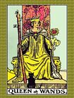 Decoration Poster from Vintage Tarot Card.Queen of Wands.Mystic Wall Decor.11418