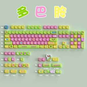 Cute Dopamine SOA Profile Colorful Kawaii Dye Subs PBT Keycap Set - Picture 1 of 9