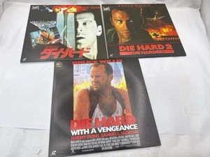 Die Hard Trilogy Laserdisc Set Japan LD 1 2 3 Bruce Willis English Audio - Picture 1 of 20
