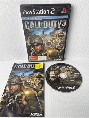 Call Of Duty 3 PlayStation 2 Game PS2 PAL CIB Complete Manual VGC COD 3 Tracking - Image 1 of 4