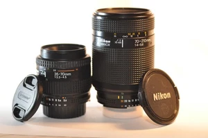 Nikon AF Nikkor 35-70mm & 70-210mm TWO FX lens SET for D7200 D300 D600 D800 D610 - Picture 1 of 9