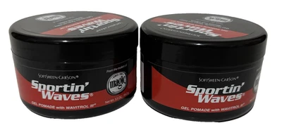 LOT of 2 SoftSheen-Carson Sportin' Waves Gel Pomade Sportin Wavitrol III, 3.5 oz - Image 1 of 4