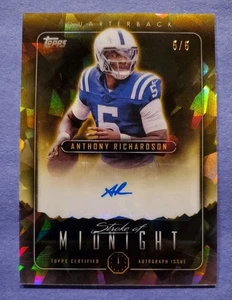 2024 Topps Midnight Daybreak Stroke Of Midnight #SMA-AR Anthony Richardson /5 - Bild 1 von 2