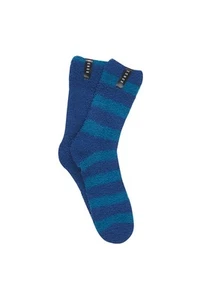2 x Mens Bonds Super Soft Crew Socks Marshmallow Home Socks Blue Aqua - Picture 1 of 2