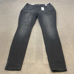 Judy Blue Jeans Damen 18W Black Wash Denim Skinny Fit Stretch Übergröße JB8845 - Bild 1 von 12