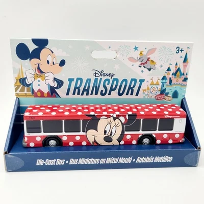 2025 Walt Disney World Parques Transporte Diecast Ônibus Minnie Mouse Novo Brinquedo Pequeno - Imagem 1 de 2
