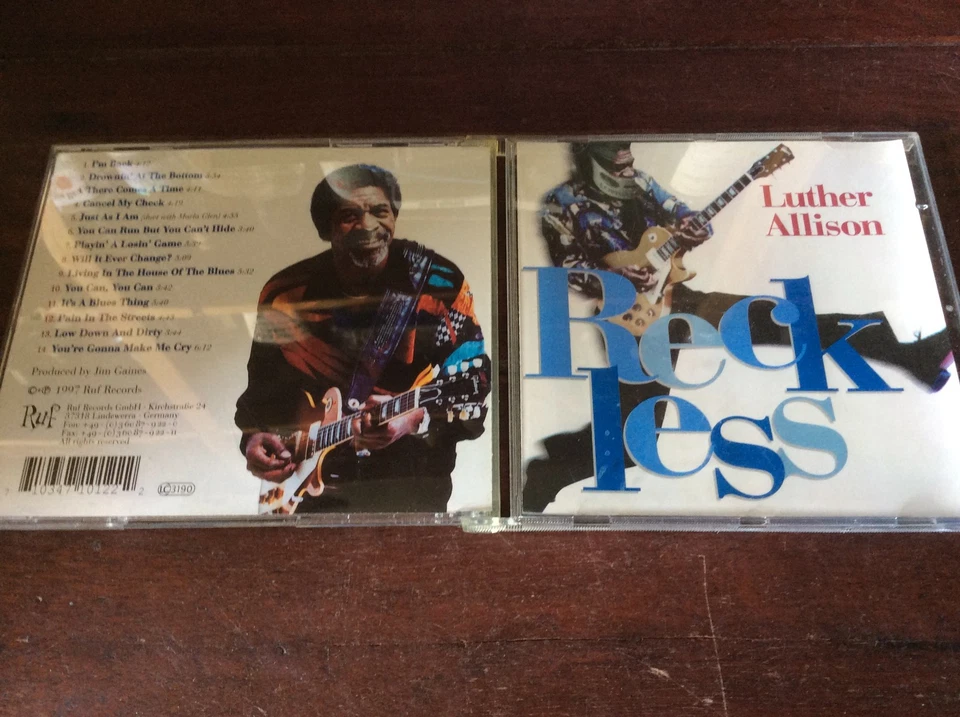 Luther Allison - Reckless    [CD Album] 1997 Blues RUF Records - Bild 1 von 1