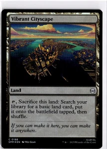 MTG SPM Lámina Vibrante Paisaje Urbano 188 Marvel's Spider-Man C Casi Nuevo - Imagen 1 de 2