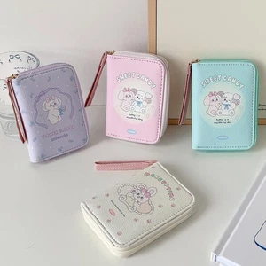 PU Leather Short Wallet 3 Folds Card Holder Cute Coin Pouch Girls - Picture 1 of 16