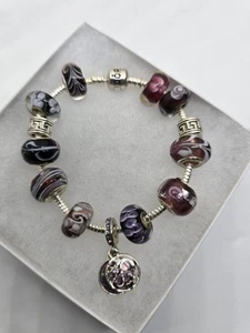 Pandora Armband mit 12 Mops, + 1 Infinity European Charms. Kommt mit Geschenkbox - Bild 1 von 14