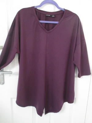 EVANS PURPLE TUNIC TOP SIZE 16 - HARDLY WORN - Image 1 of 4