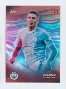 2024-25 Rodri Topps Team Set Red Manchester City FC Soccer Card 5/5 #26 - Picture 1 of 3
