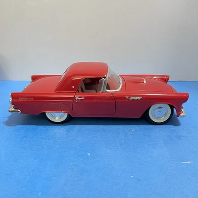 1955 Ford Thunderbird Convertible By Revell c1990  Color Red Scale 1:18 - Used - Image 1 of 4