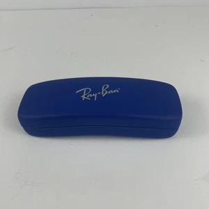 Ray Ban Brillen Sonnenbrillen Etui Hartschale blau Reiseträger Filz gefüttert - Bild 1 von 5