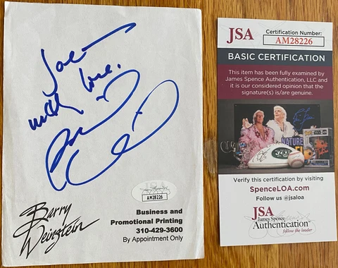 Belinda Carlisle Go Go's Authentic Autographed Signed 8x10 Photo w/ JSA COA Rare Cover
