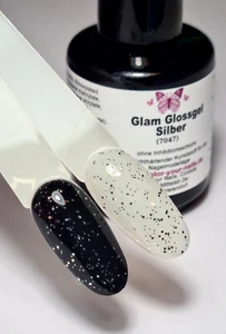 5ml Quick Glossgel Silver (7047). Glitter Finish  ohne Schwitzschicht Versiegler - Bild 1 von 1
