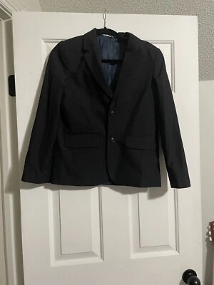 Ralph Lauren CHAPS Boys Blazer 8 Black  Sportcoat Jacket - Image 1 of 4