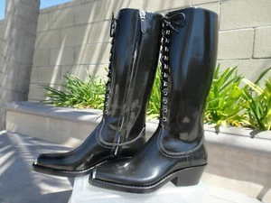  Calvin Klein 205W39NYC Raf Simons Western Faye 31 Abrasivato, Black Wmns EUR37 - Picture 1 of 12
