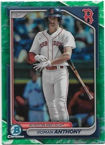ROMAN ANTHONY 2023 BOWMAN CHROME LUNAR REFRACTOR #BCP-22 RED SOX - Picture 1 of 2
