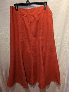 JM Collection 100% Linen Maxi Skirt - Size 10 - Picture 1 of 6