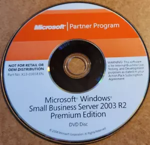 Microsoft Windows Small Business Server 2003 R2 Premium Edition DVD Product Key - Picture 1 of 1