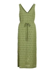 Vestido de mujer elegante con escote en V y estampado geometrico - Imagen 1 de 22