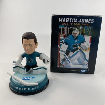 NHL San Jose Shark Bobblehead Martin Jones 2016-17 - Image 1 of 2