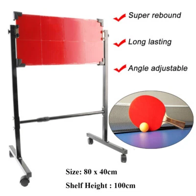Tabla de rebote de ping pong autoentrenamiento tabla de retorno de tenis de mesa 8 gomas Foto 1 de 4