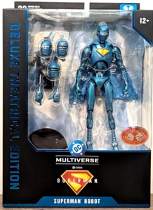 NUOVO! DC Multiverse Superman Robot 7" Figure McFarlane Platinum Edition - IN MANO - Foto 1 di 2