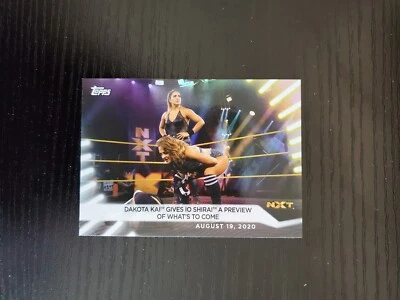 2021 Topps WWE Women's Division Wrestling #60 Dakota Kai/Io Shirai RAINBOW FOIL - Image 1 of 2