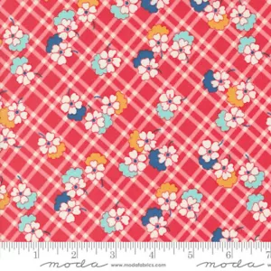 Moda Fabrics #33754 14 "30'S PLAYTIME" BY Linzee McCrea "SCARLET" BTY - Picture 1 of 1