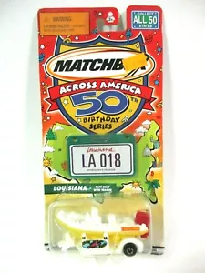 Matchbox Across America 50th Birthday 97544 Louisiana Raft Boat with Trailer 18 - Picture 1 of 3