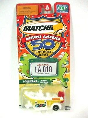 Matchbox Across America 50th Birthday 97544 Louisiana Raft Boat with Trailer 18 - Image 1 of 3